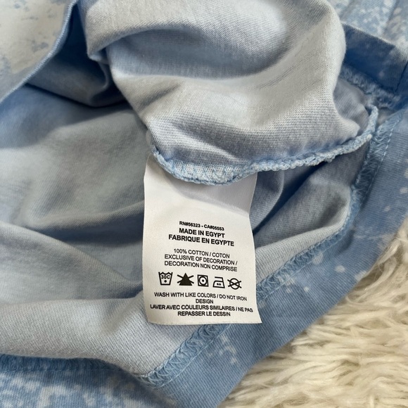 Nike | Athletic Department 1972 Elevation Map Blue Tie Dye T-Shirt - Picture 5 of 7